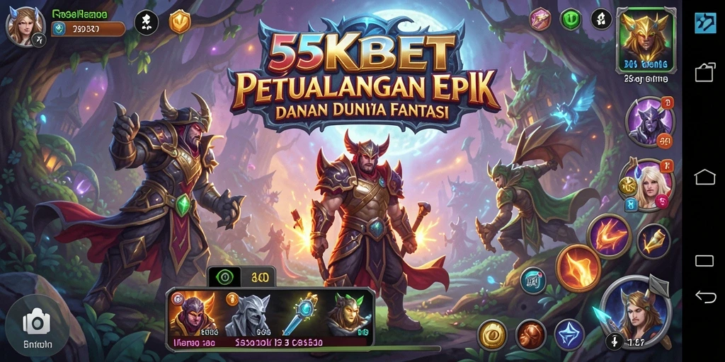 Tampilan menakjubkan dari gameplay RPG 55KBET.