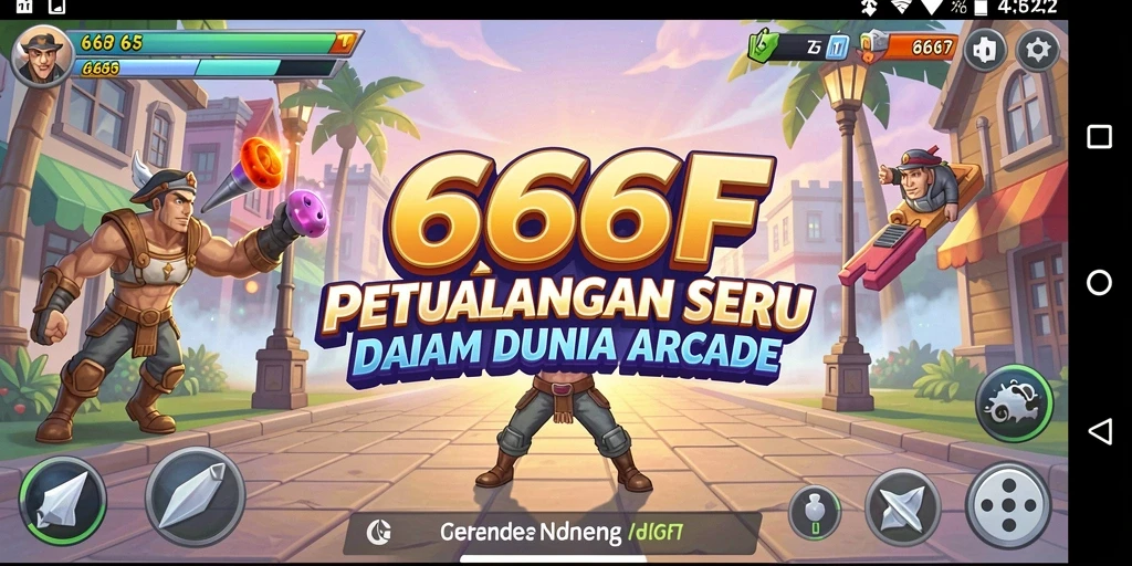 Tampilan gameplay seru dan menantang dari 666F.