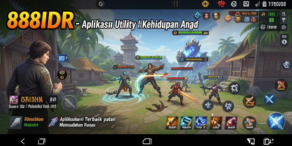 Tampilan layar utama aplikasi 888IDR yang intuitif dan mudah digunakan.