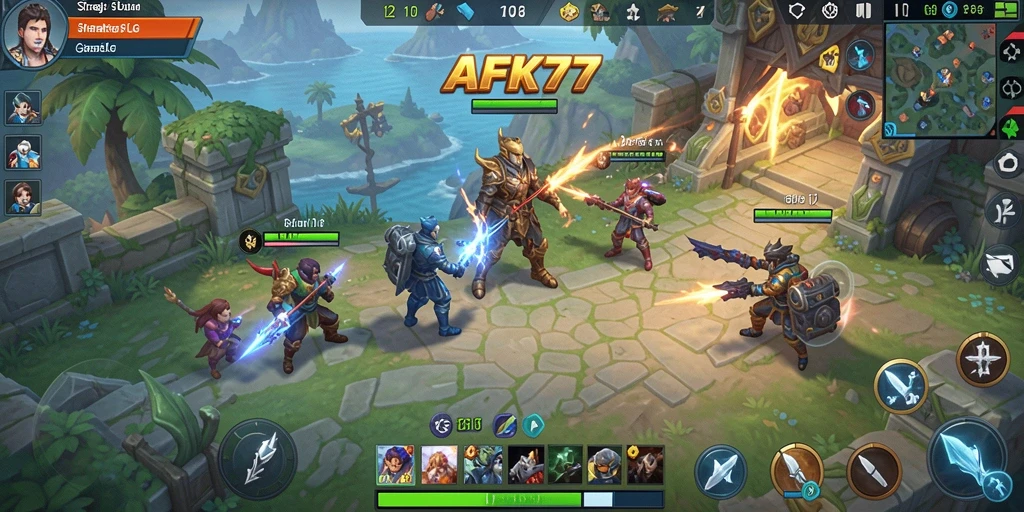 Tampilan gameplay AFK77 yang menarik dan strategis.