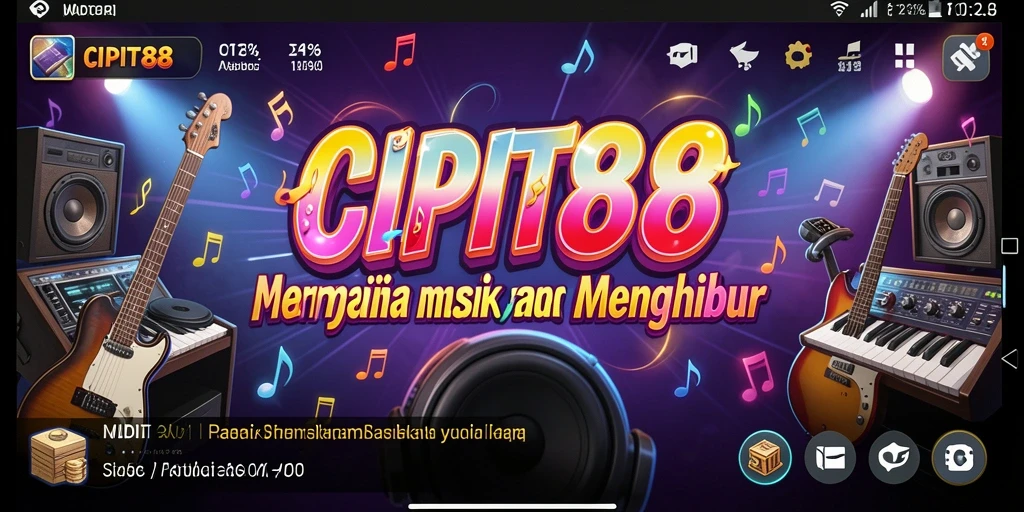 Tampilan gameplay seru dari CIPIT88 yang menguji keterampilan musik Anda.