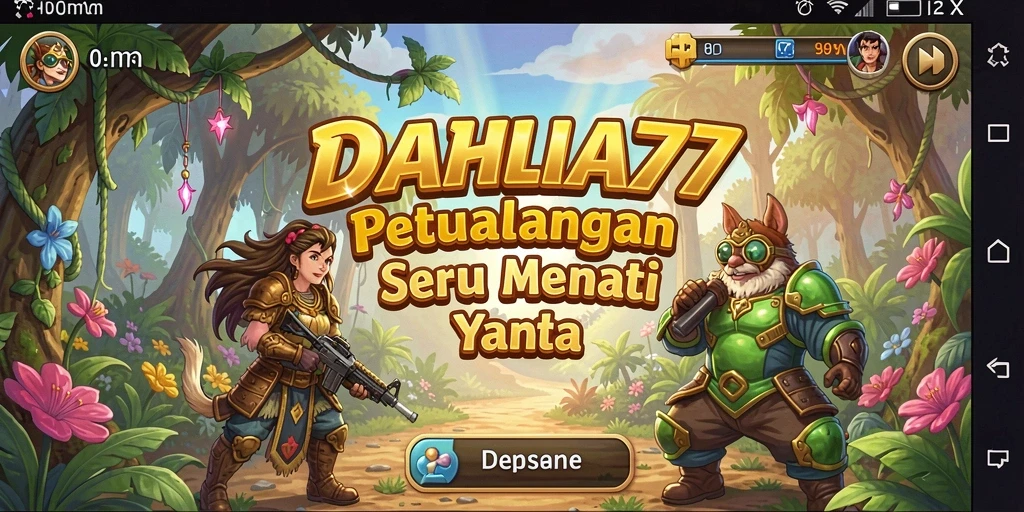 Tampilan gameplay petualangan menakjubkan di DAHLIA77.