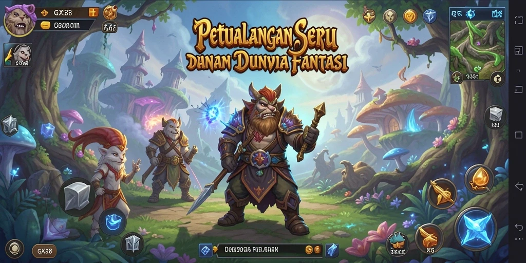 Gameplay GX88 yang mengasyikkan dengan tantangan seru.
