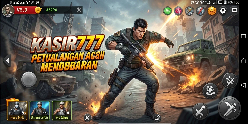 Tampilan gameplay seru dan penuh aksi dari KASIR777.