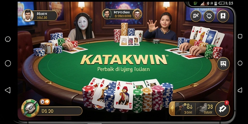 Screenshot utama KATAKWIN menampilkan gameplay yang seru dan mendalam.