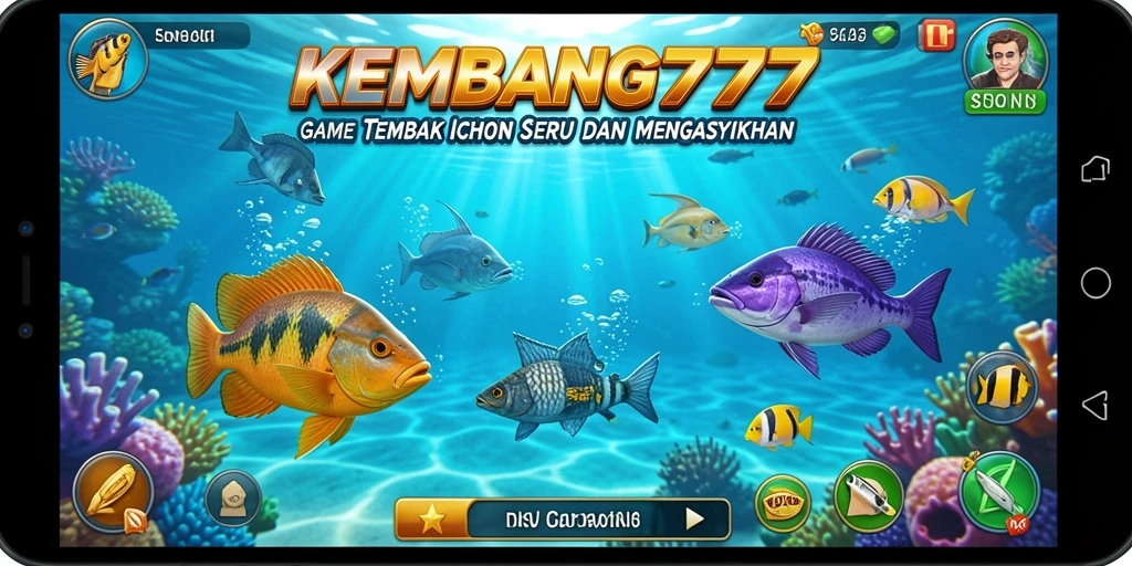 Gameplay menembak ikan dengan grafis menarik di KEMBANG777.