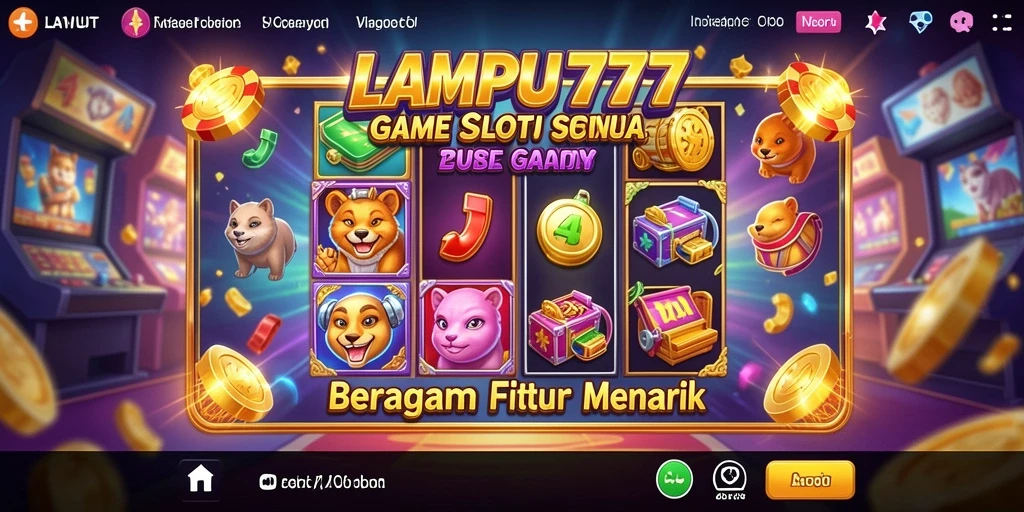 Tampilan gameplay seru dengan berbagai pilihan mesin slot.
