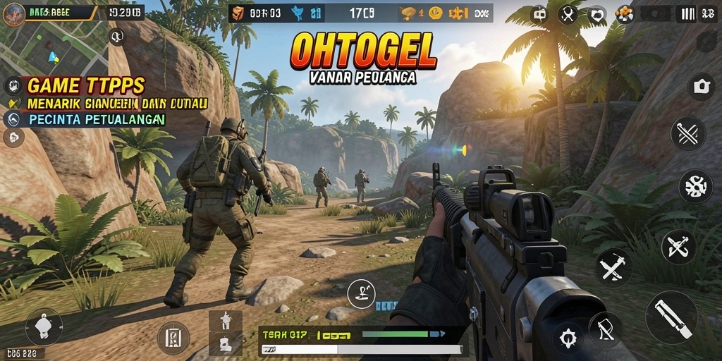 Gameplay mendebarkan di OHTOGEL dengan aksi TPS intens.